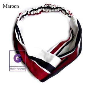 Maroon Color HeadBand with Soft Fabric by gravityworldbd