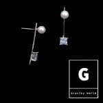 Earrings With White Stone a11