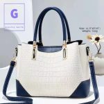 Crocodile Emboss Design Hand Bag
