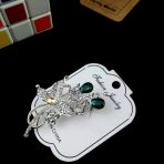 Leaf Design Stone Work Hijab Pin/Brooch-2 - Image 5