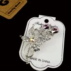 Leaf Design Stone Work Hijab Pin/Brooch-2 - Image 3