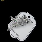 Leaf Design Stone Work Hijab Pin