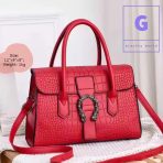 Crocodile Emboss Design Luxury Hand Bag - Image 2