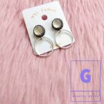 Drop Earrings with Small Stone
