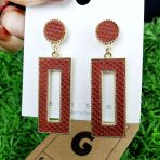 Rectangle Drop Earrings - Image 2