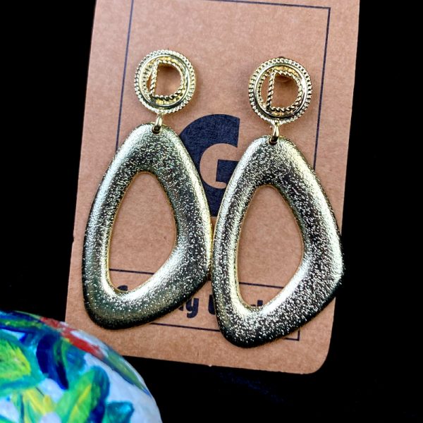 Golden Ear Spike Earrings