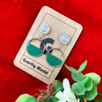 Round Shape Drop Earrings - Image 4