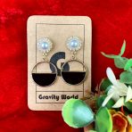 Round Shape Drop Earrings - Image 2
