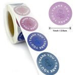Thank You Sticker Round 1 Inch - Image 8