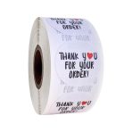 Thank You Sticker Round 1 Inch - Image 2