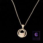 Kitty Pendant Necklace with Snake Chain