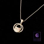 Kitty Pendant Necklace with Snake Chain - Image 2