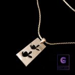 Play Boy Necklace with Snake Chain