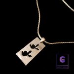 Play Boy Necklace with Snake Chain