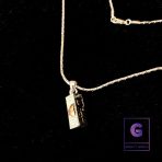Dior Necklace with Snake Chain - Image 3