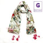 Floral Printed Cotton Hijab/Scarf