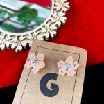 Pitch Flower Stud Earrings