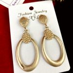 Golden Loop Drop Earrings