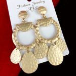 Golden Cluster Earrings