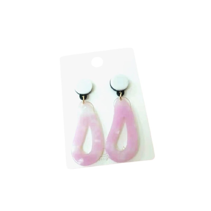 4 Pink Drop Earrings - Image 1
