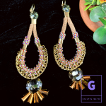 Brown Color Dangle Earrings