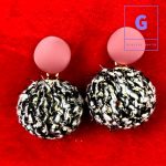 Pompom Drop Earrings