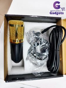 real picture of BM800 Condenser Microphone inside box gravityworldbd
