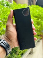 Baseus Adaman 22.5w 20000mAh power bank real image on hand gravityworldbd