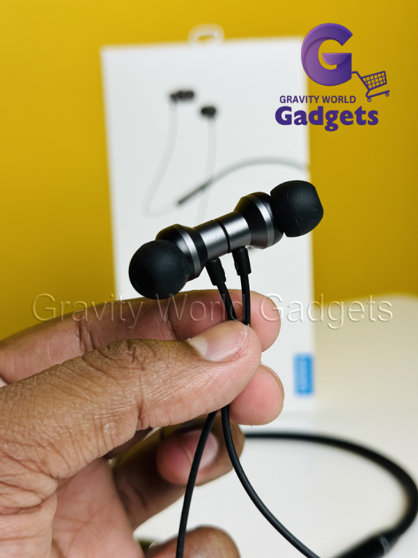 Lenovo HE05 Neckband magnetic headphone gravityworldbd 