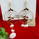Mismatched Pearl Hook Earrings