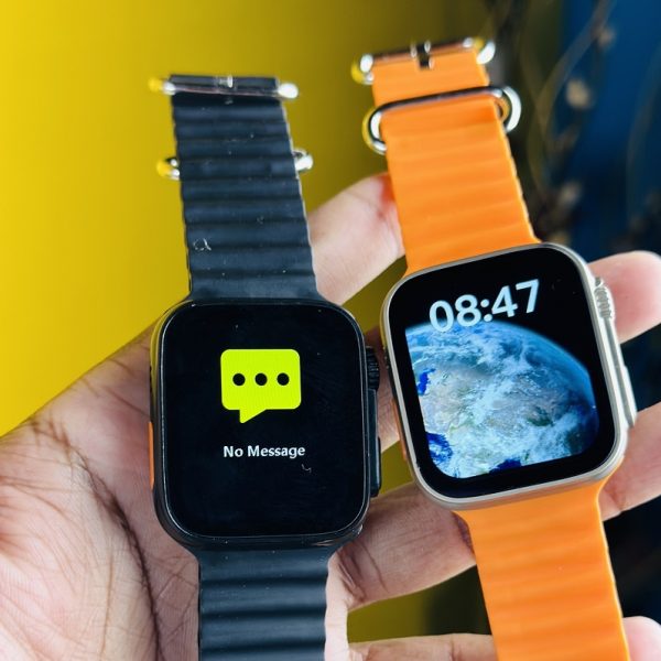 T800 Ultra Smartwatch Series 8 real image of black and orange color