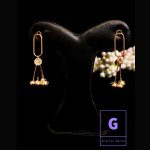 Ball Pin Design Glossy Drop Earrings