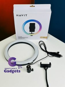 Real picture of Havit RGB LED Ring Light with Tripod (ST7026)
