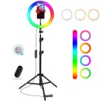 Havit RGB LED Ring Light with Tripod main image gravityworldbd