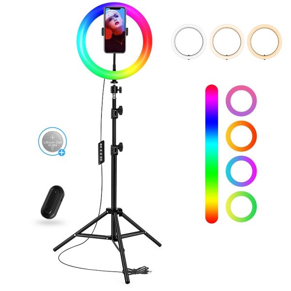 Havit RGB LED Ring Light with Tripod main image gravityworldbd