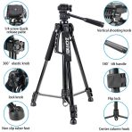 Zomei T120 Mobile & DSLR Tripod-Professional Series (Without Mobile Holder) - Image 2