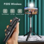 P20S Selfie Stick with LED Light main image gravityworldbd