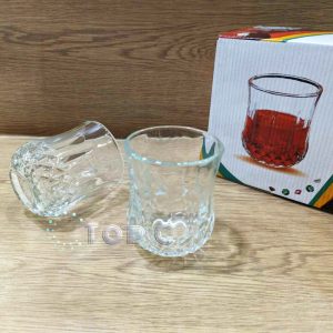 Crystal Design Half Glass Set