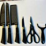 Zepter Kitchen Knife Set 6 in 1 Kitchen Scissors Fruit Peel Set - Image 2