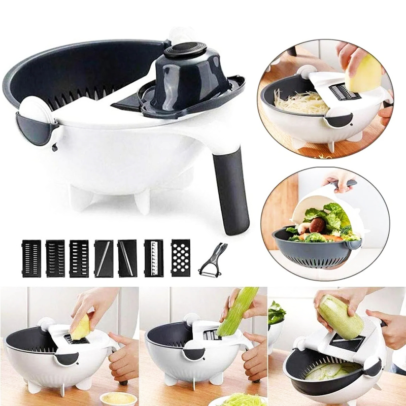 Multifunctional 9 In 1 Vegetable Slicer