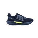 side view of Black Casual Shoes for Men with Green Neon Color T4579
