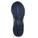 sole of Black Casual Shoes for Men with Green Neon Color T4579