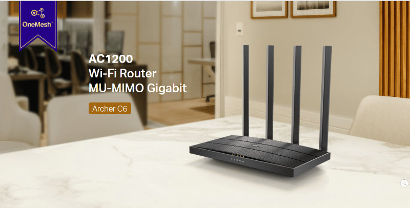 TP Link Archer C6 V4 mash router