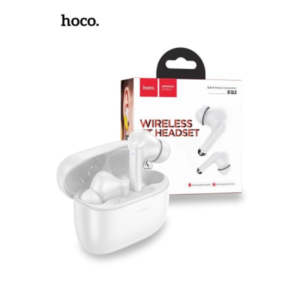 HOCO EQ2 TWS Earbuds white color