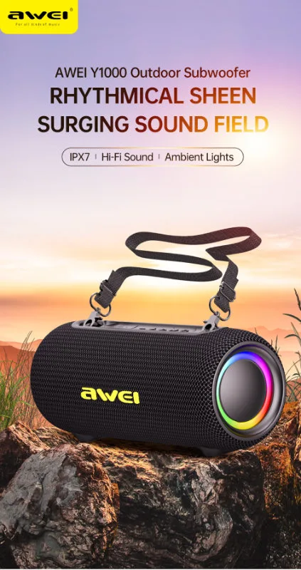 Awei Y1000 Bluetooth Speaker banner 2