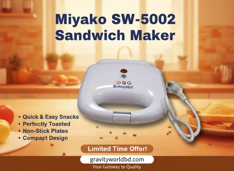 Miyako SW-5002 Sandwich Maker Banner