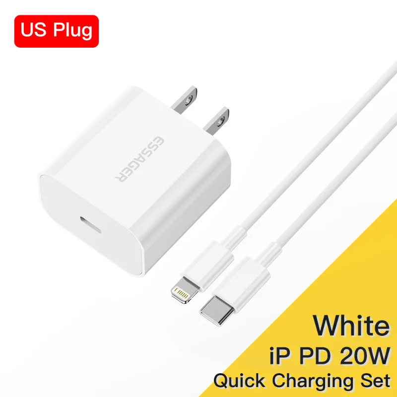 Essager ES CD30 20W Fast Charger US C plug iPhone