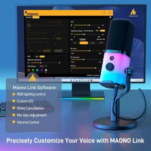 MAONO PD100X RGB USB/XLR Dynamic Microphone feature