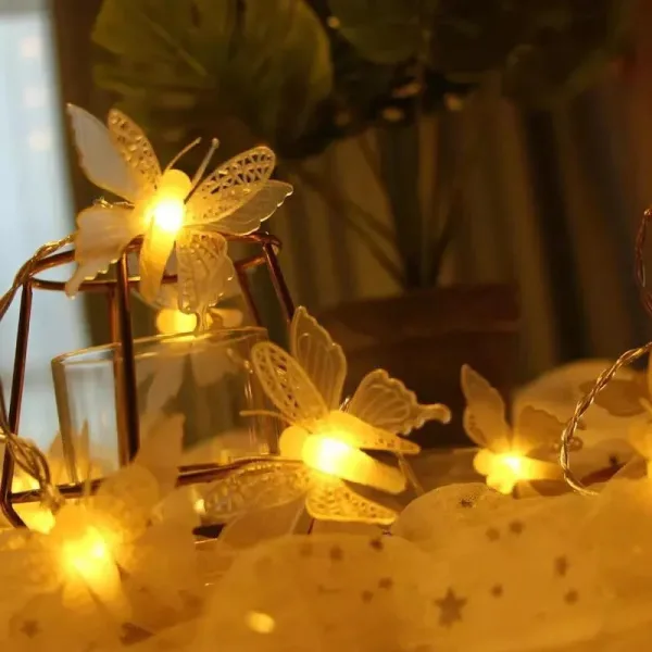 Butterfly Fairy Light Golden color