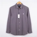 Ash Solid Smart Casual Shirt in hanger